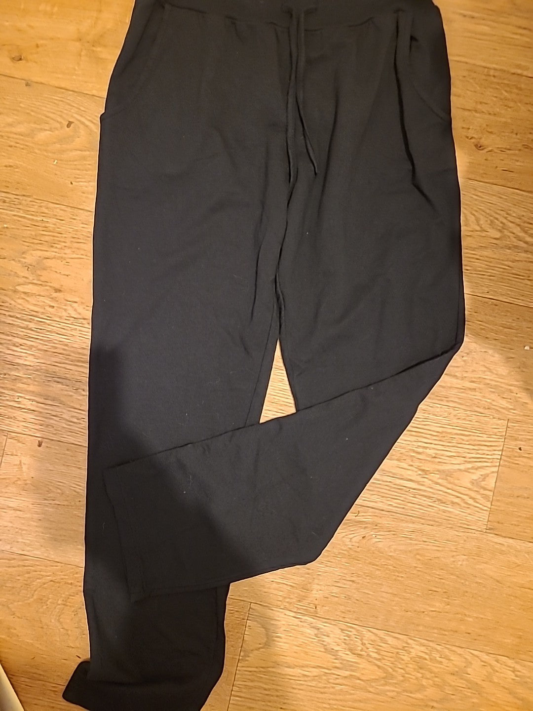 Ladies Raspberry Size One Size Black Joggers