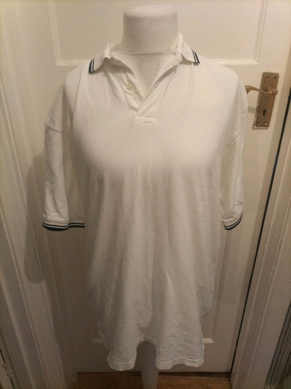 Mens Primark Essentials Size XL White Short Sleeved Polo