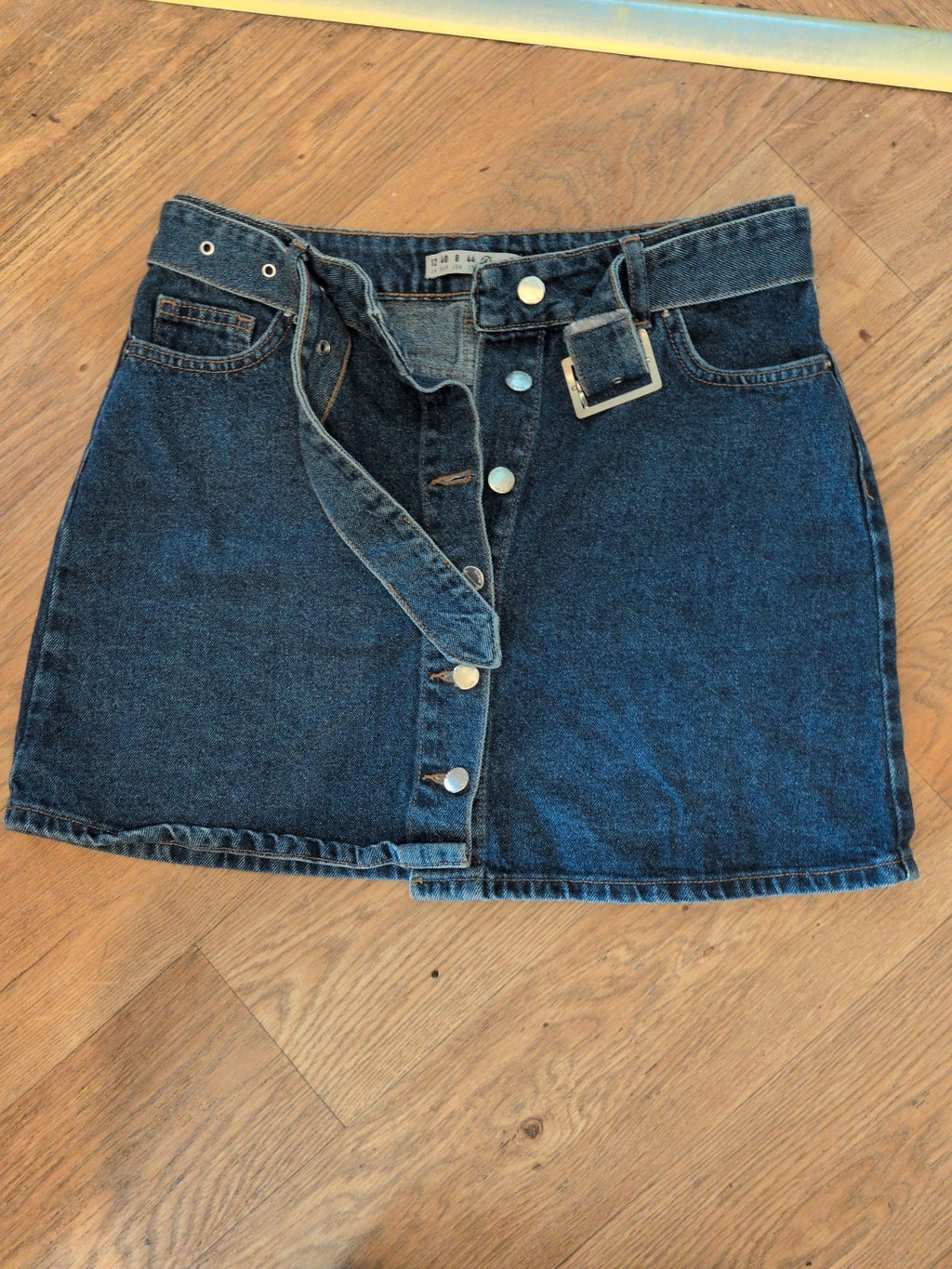 Denim&Co 12 Denim Skirt Knee Length