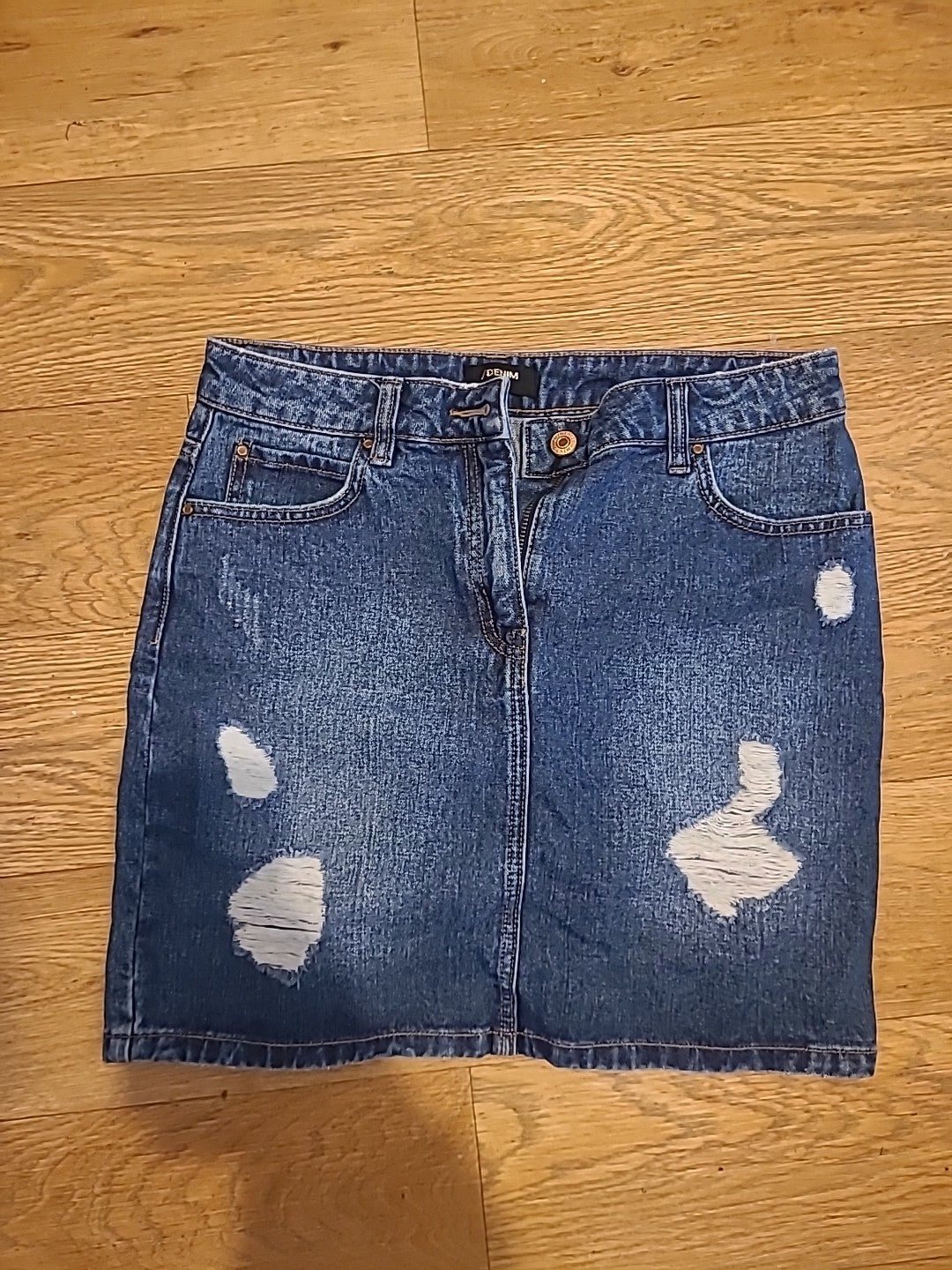 Ladies Papaya Size 10 Denim Skirt