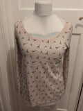 Ladies Primark Size 14 Eiffel Tower Long Sleeve T-shirt