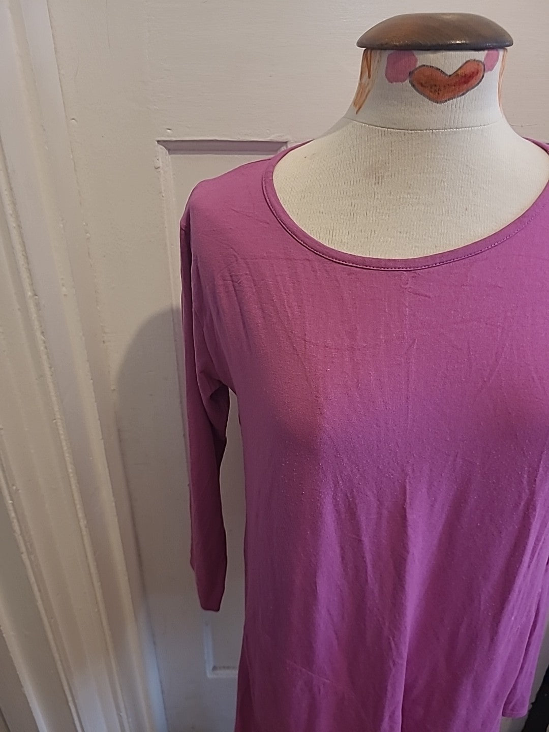 Ladies Masai Size XS Pink Long Sleeved Longline Blouse