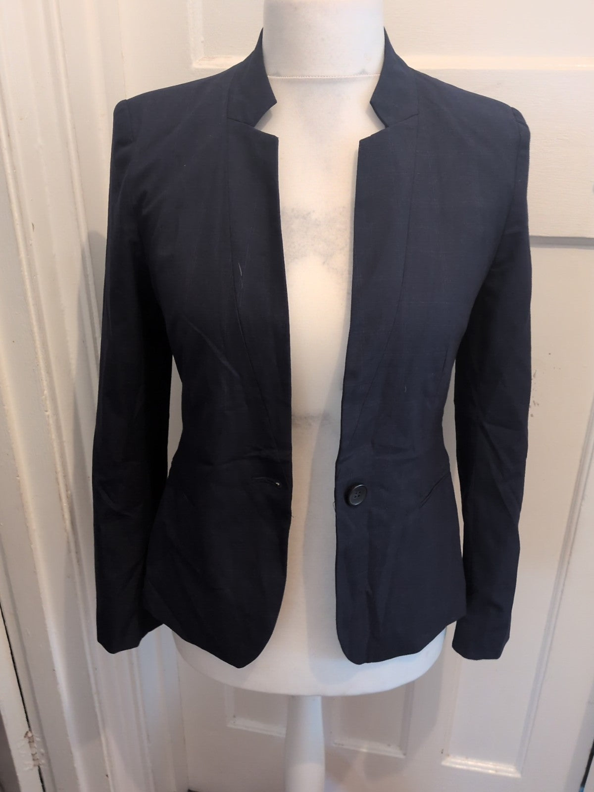 Zara 8 Navy Blazer