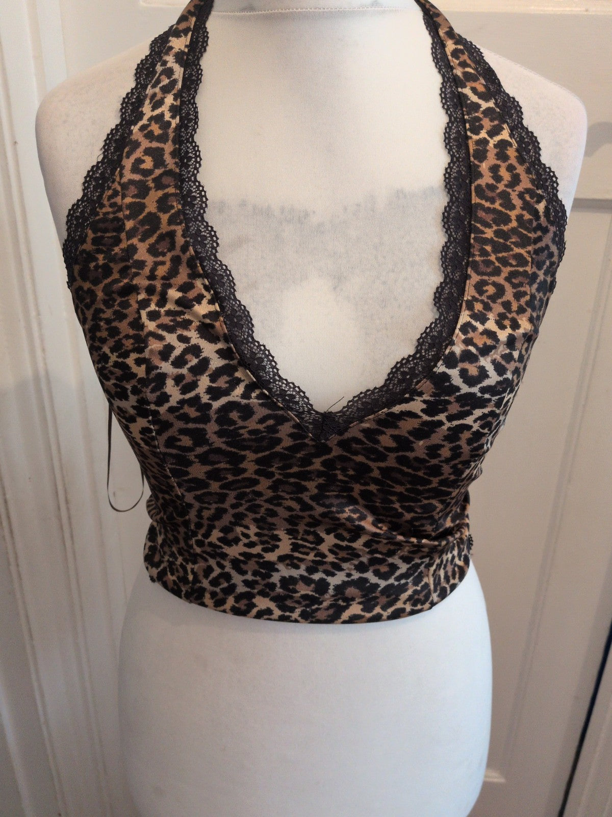 Ladies Kimchi Blue Small Leopard Print Pyjama Top