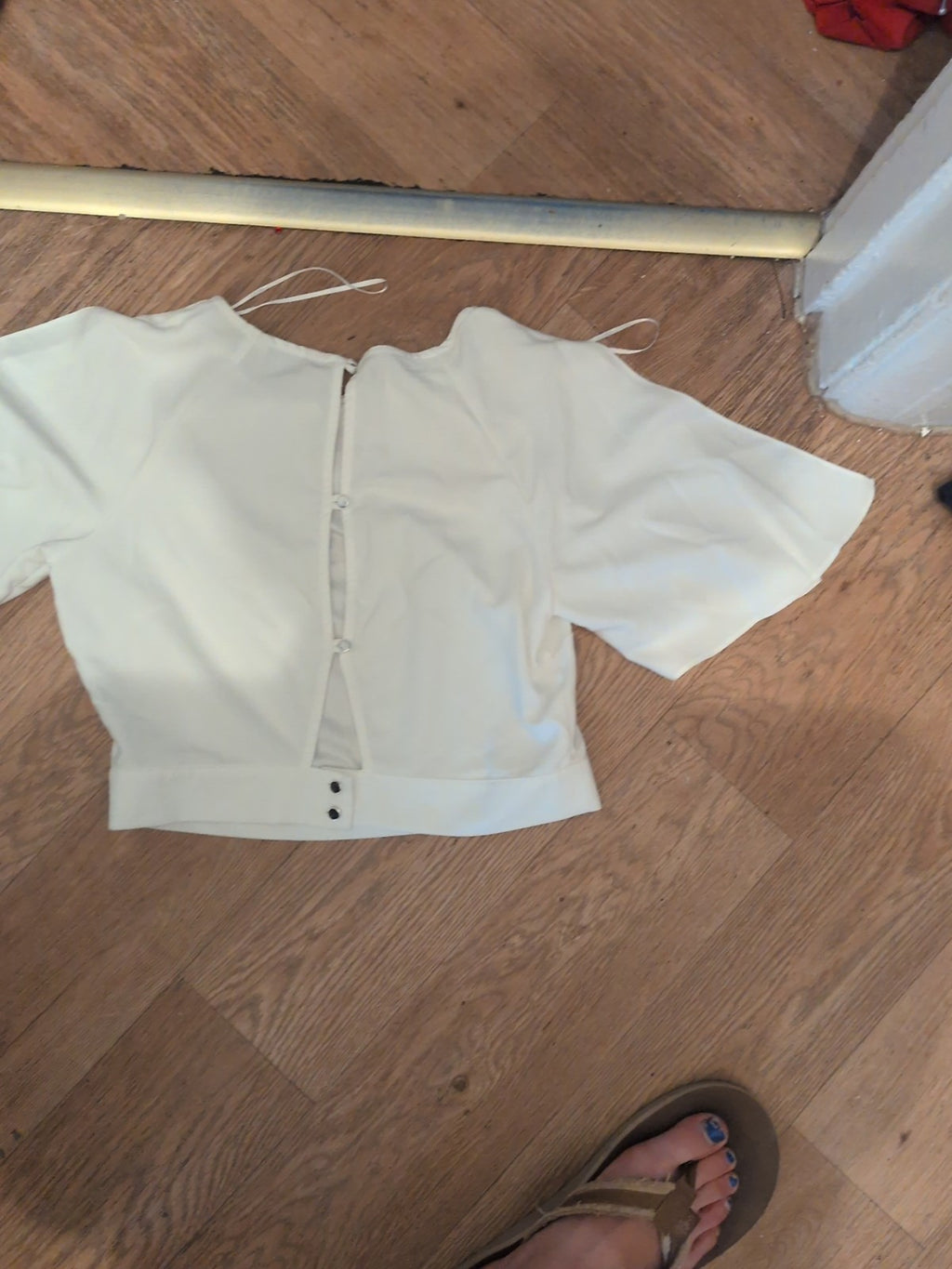 Miss Selfridge Size 12 Short Sleeve Blouse