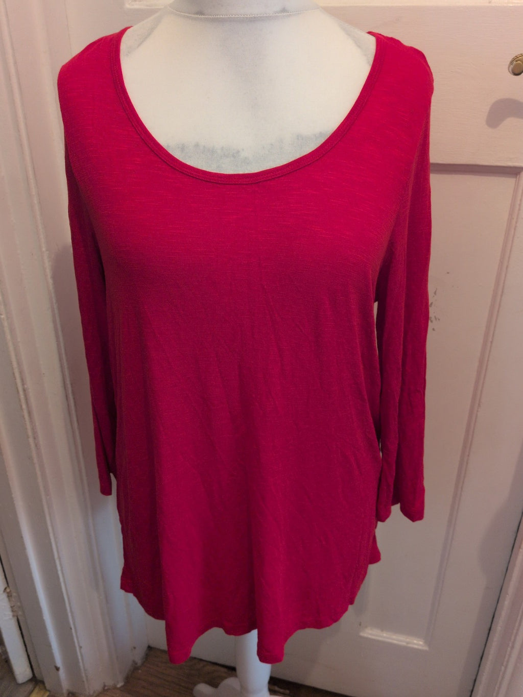 Evans 18 Red Long Sleeve Blouse T-shirt