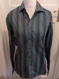 Autograph Medium Luxury Fabric Multicoloured Striped Long Sleeve Shirt