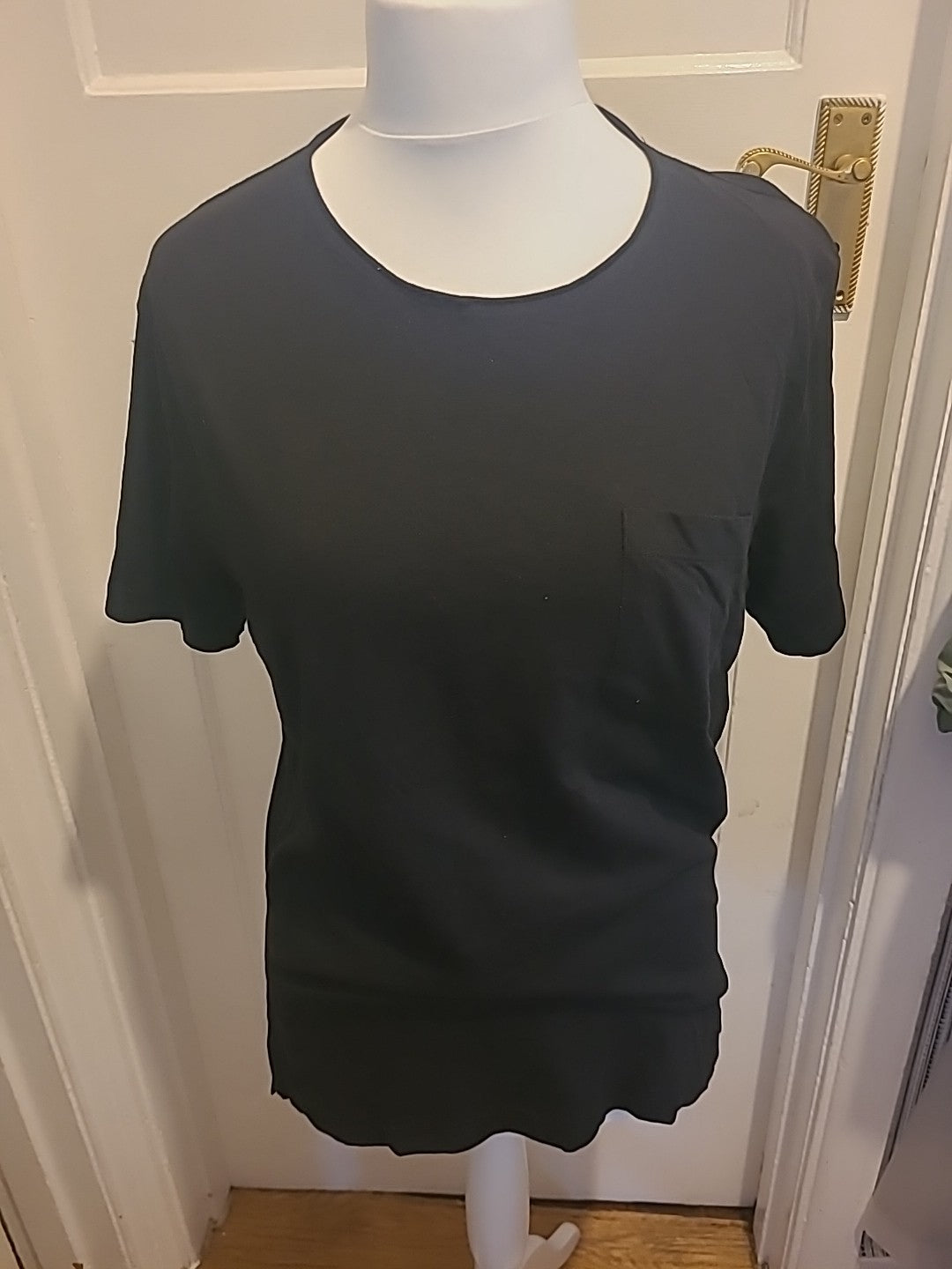 Mens Pima Collection Size Medium Black Short Sleeved Tshirt