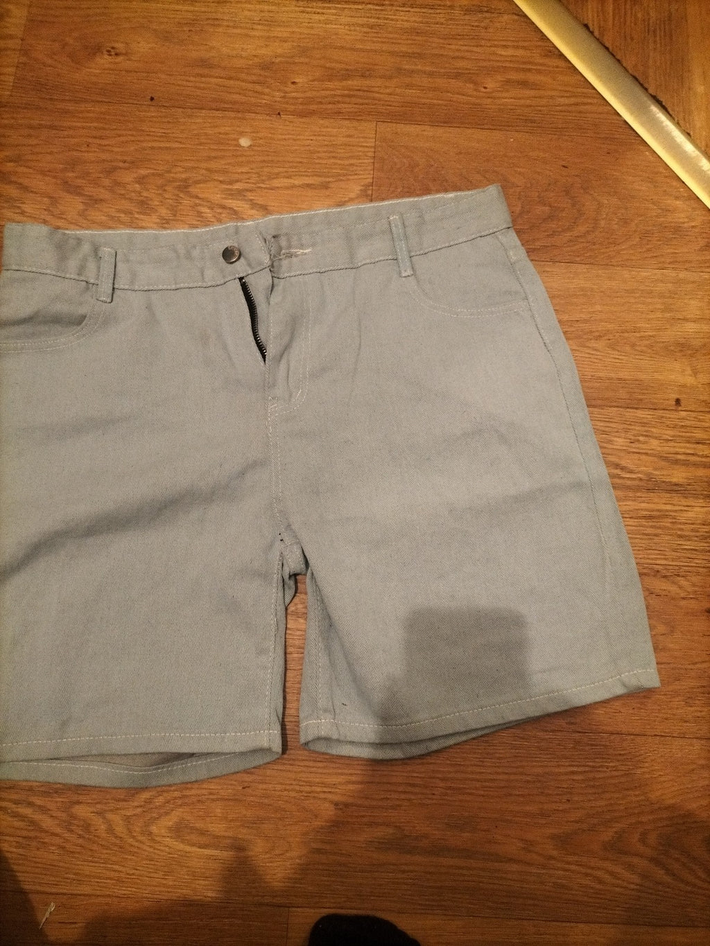 Mens Size 4XL Pale Denim Shorts