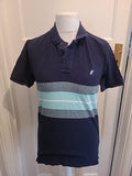 Mens Croxley Size Small Navy Short Sleeved Polo