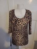 F&F Size 14 Leopard Print Padded Blouse