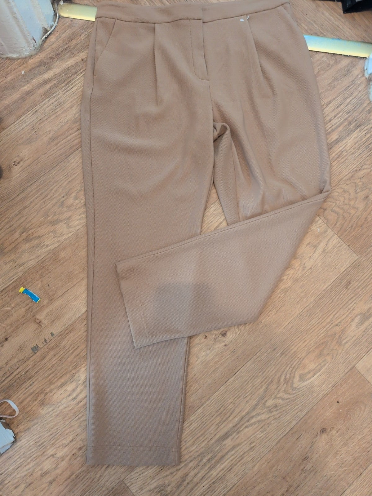 Tu 16 Pale Brown Rib Trousers