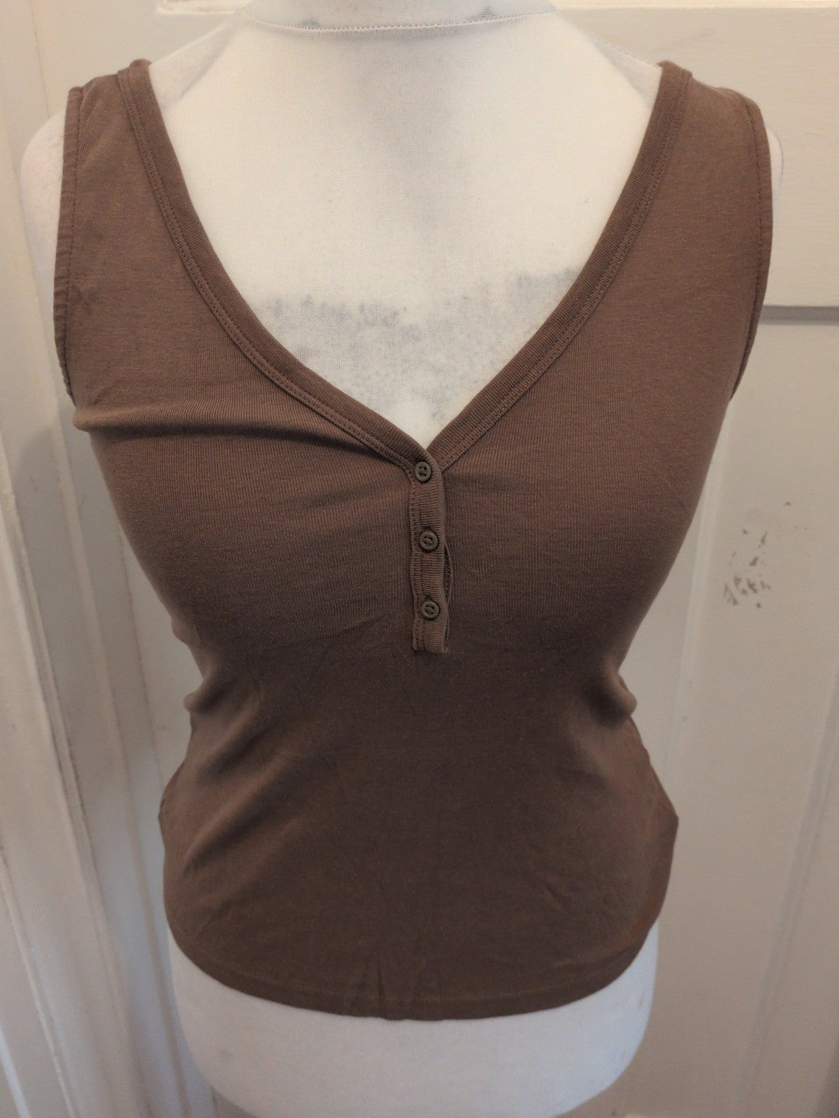Tu Woman 10 Brown Sleeveless Cami