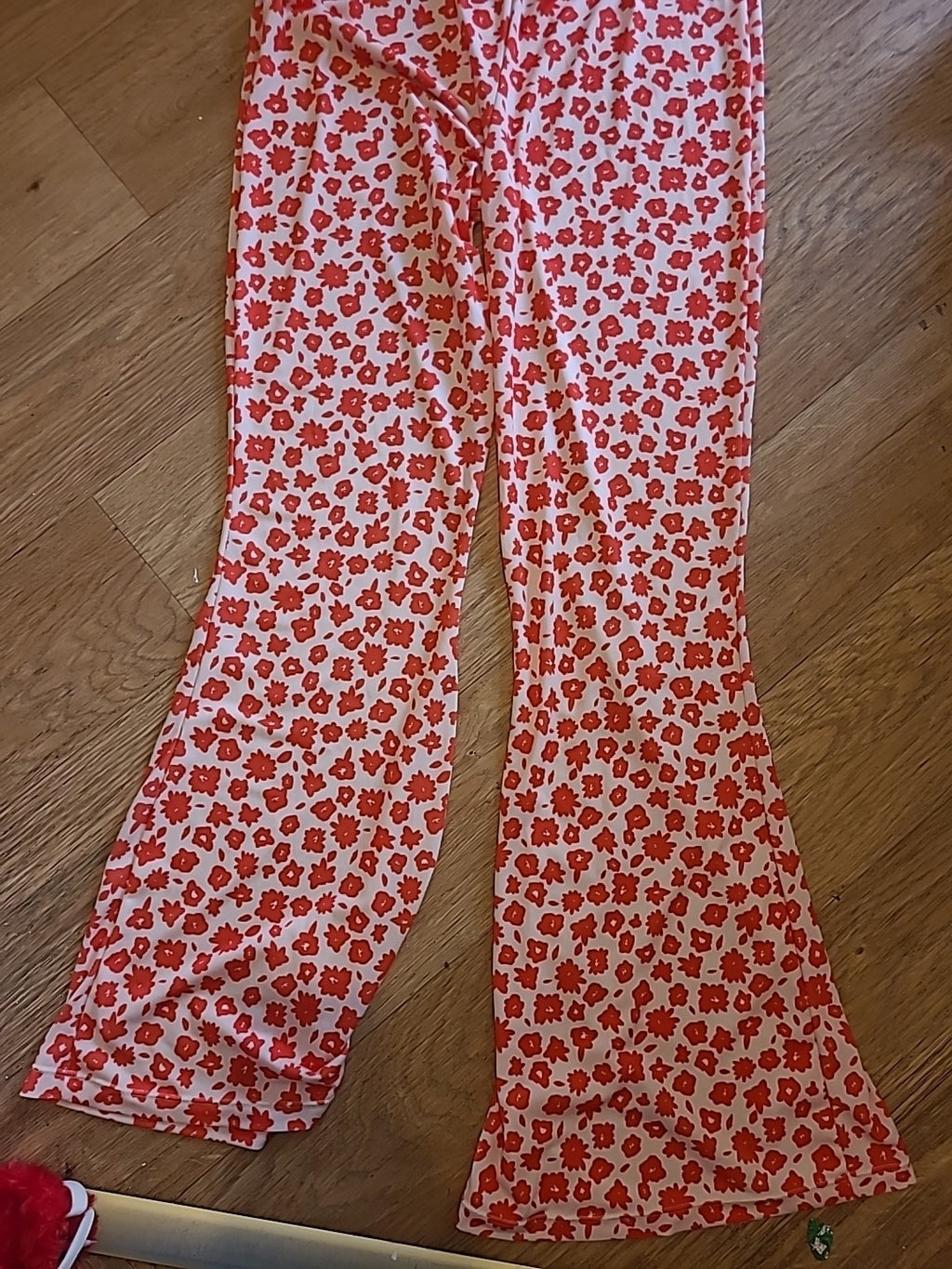 Ladies In The Style Size 10 Orange/Peach Elasticated Leggings