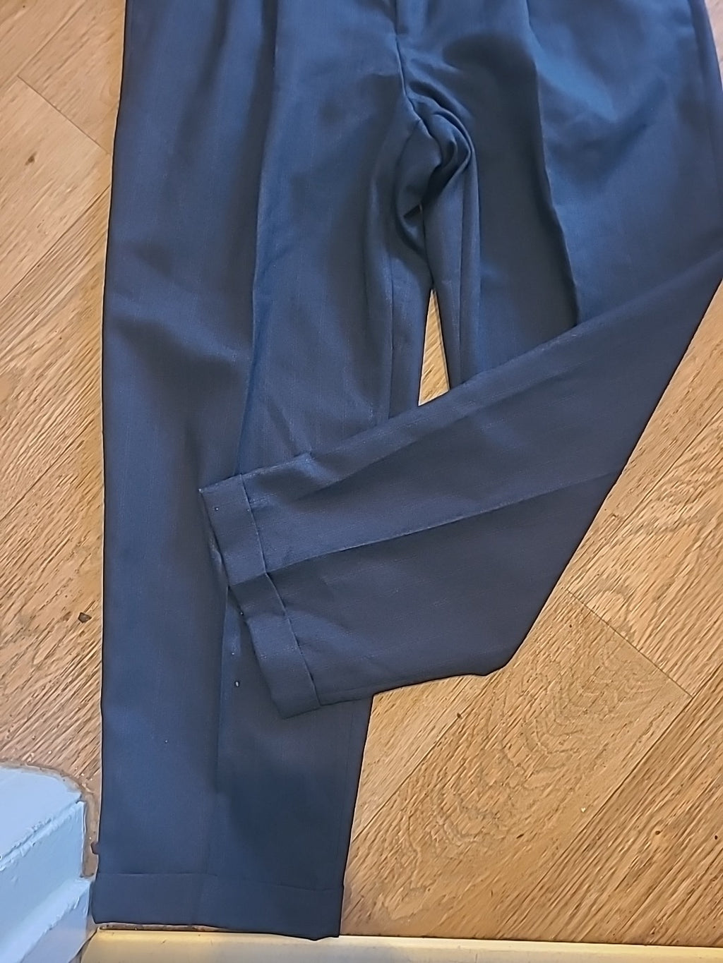 Mens C&A Waist 37S Navy Trousers