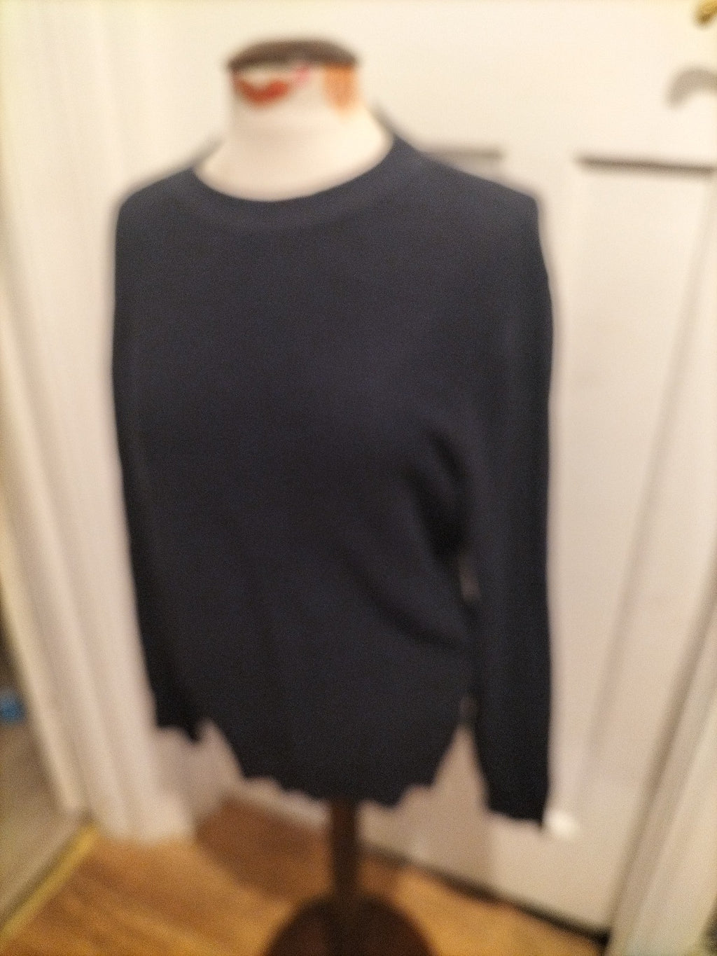 Mens George Size M Navy Pullover Jumper