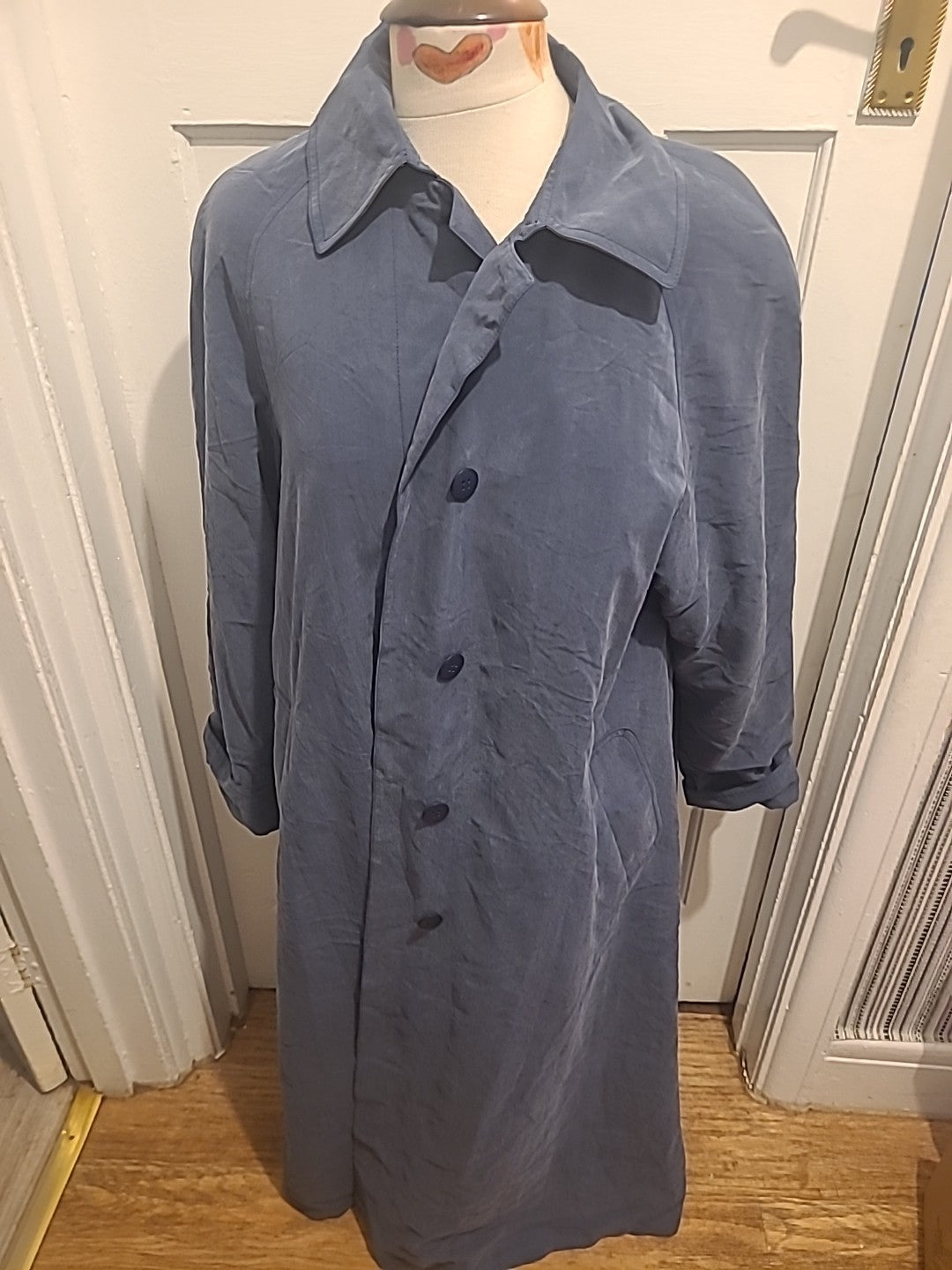 Ladies Savannah Size M/L Navy Blue Long Length Coat