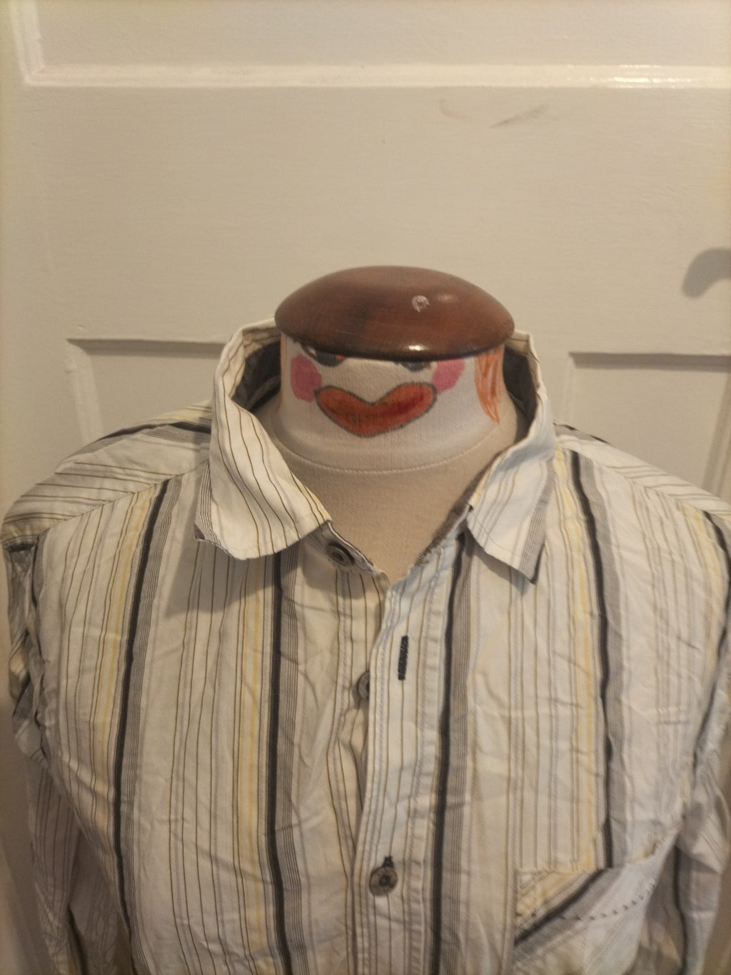 Mens Mantaray Size Medium Multi Striped Shirt