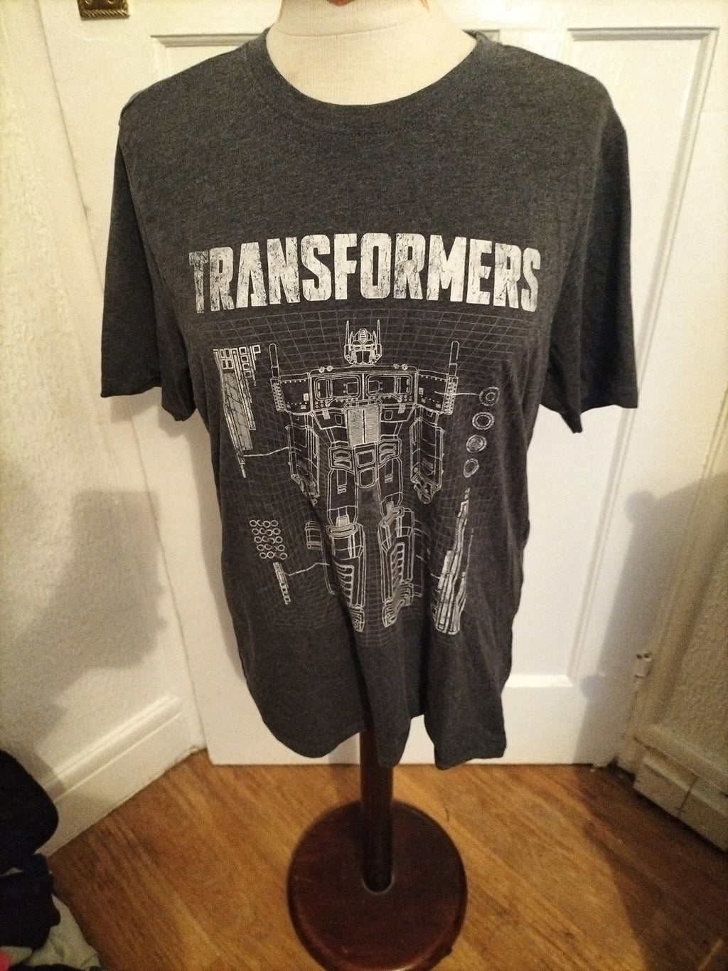 Mens Transformers Size Small Grey Short Sleeved Tshirt
