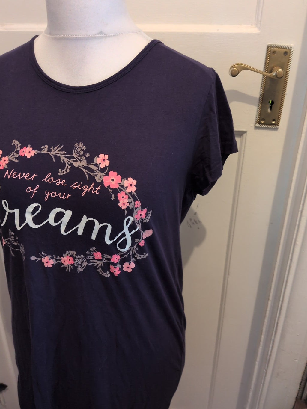 George 12-14 Navy Dreams Short Sleeve Nighty