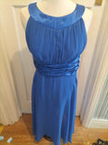 Ladies Connected Size 10 Royal Blue Lined Sleeveless Dress