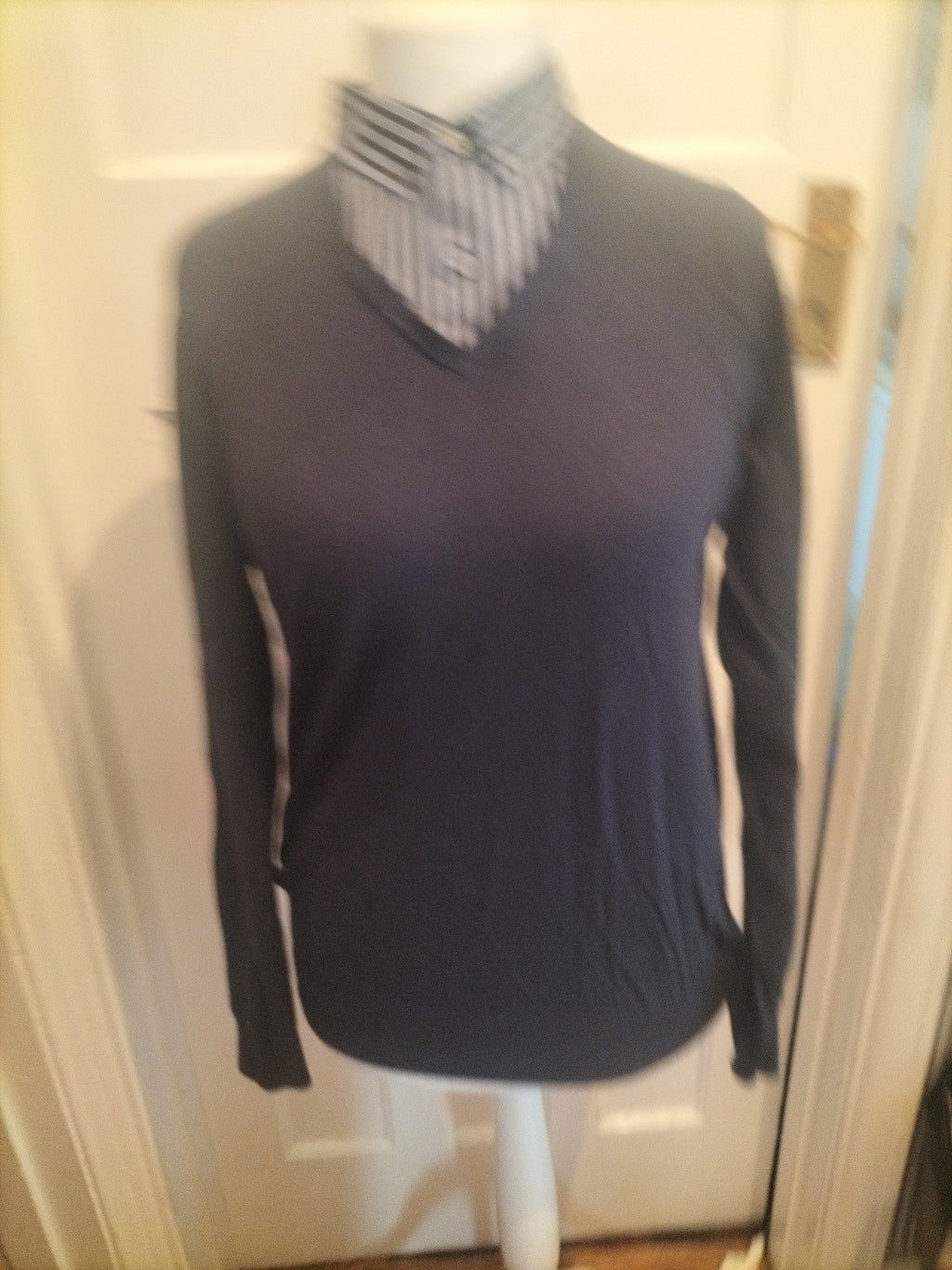 Mens Autograph Size Small Navy Polo Jumper Long Sleeve