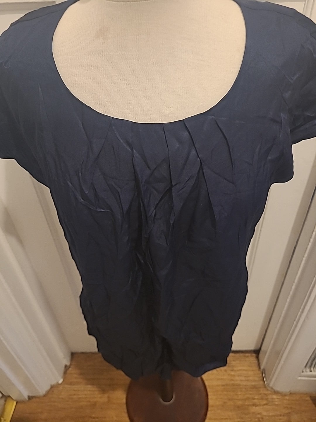 Ladies Boden Size 14 Navy Short Sleeved Blouse