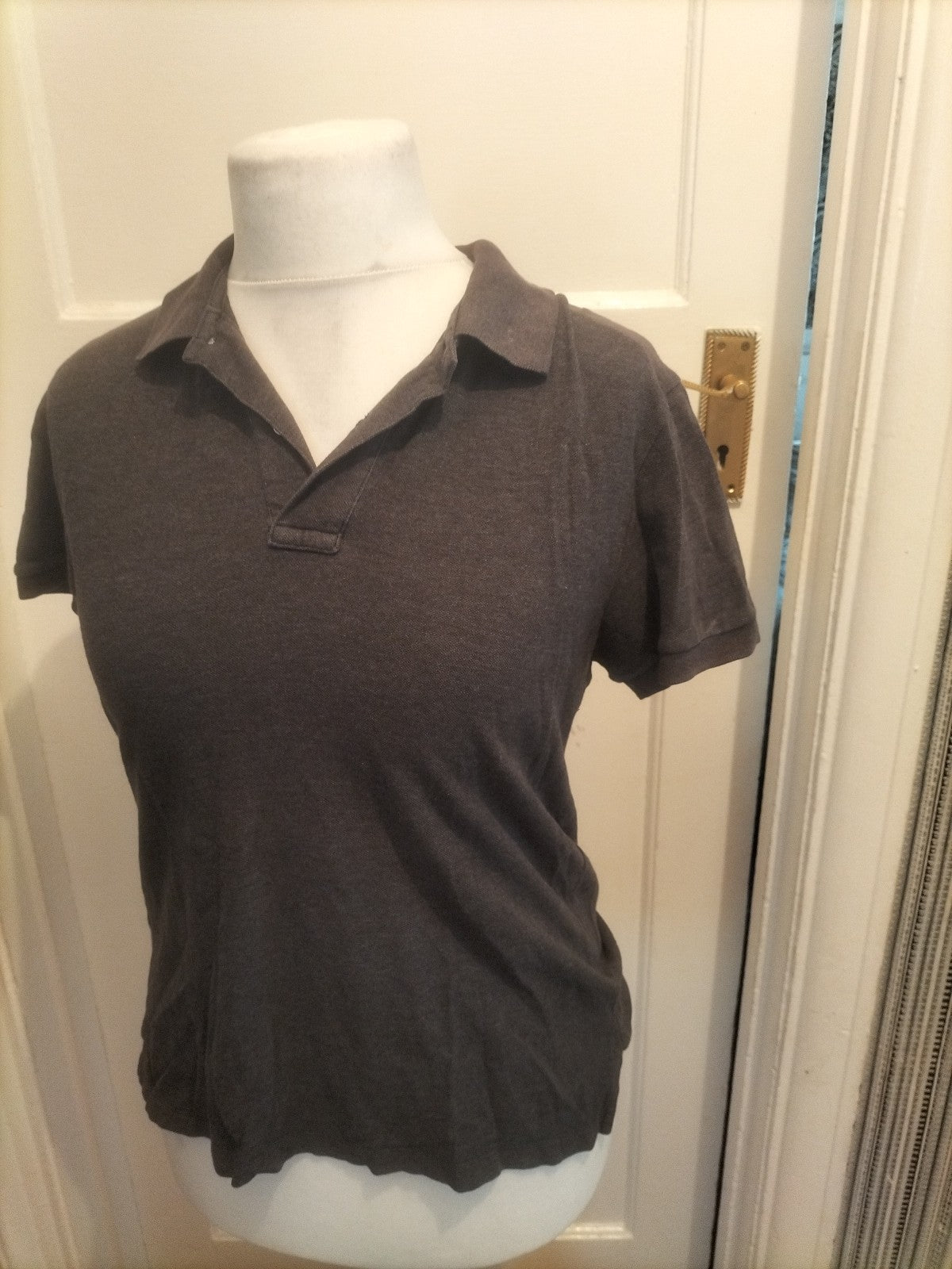 Mens Jim Thompson Size Small Grey Short Sleeved Polo