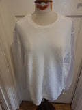 Ladies Divided Size Large White Pullover Jumper