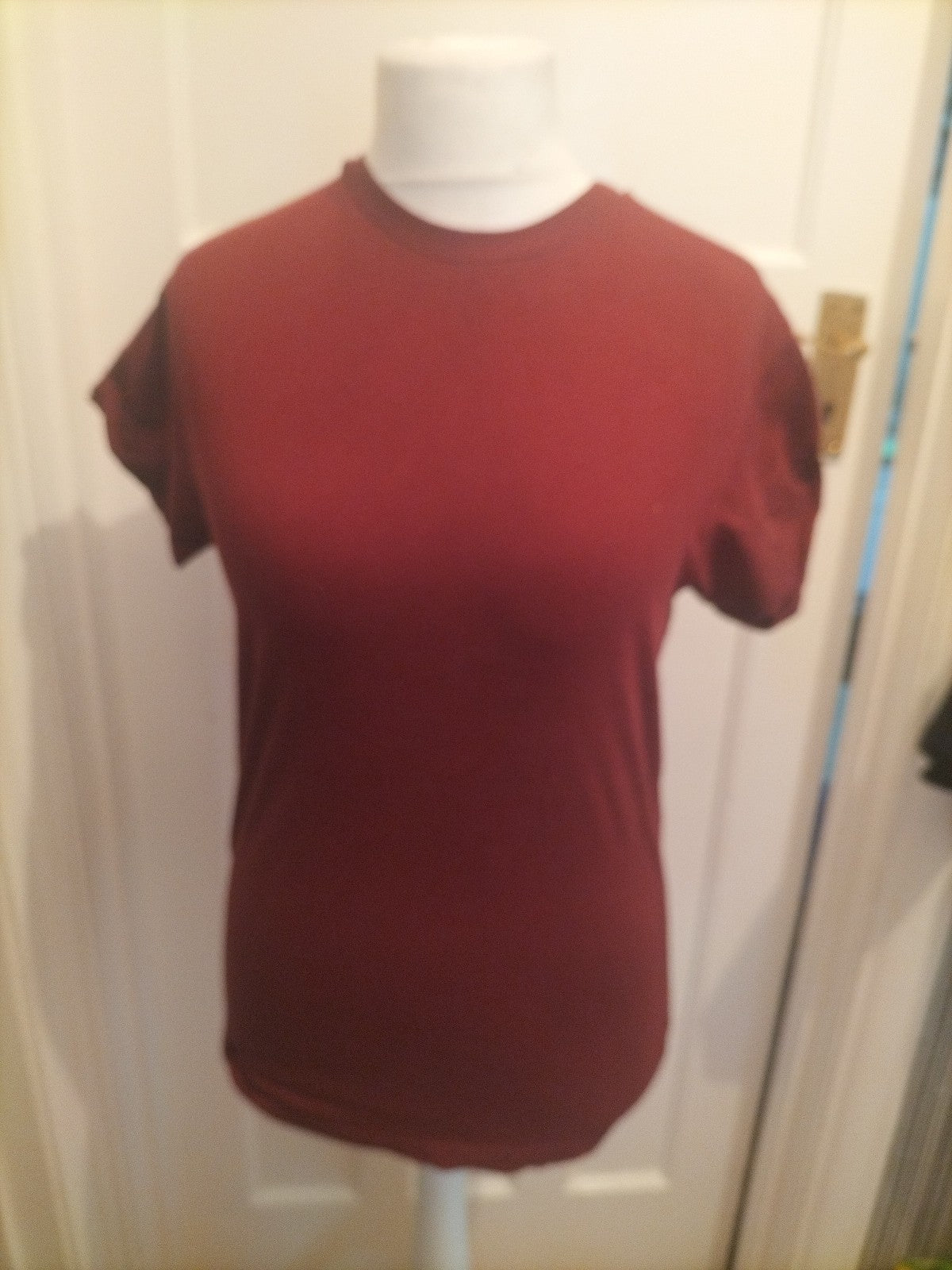 Mens River Island Size Small Browny Purple Short Sleeved Tshirt