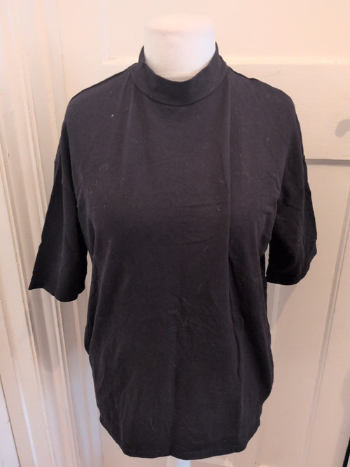 4XL Black Ladies T-shirt Short Sleeve