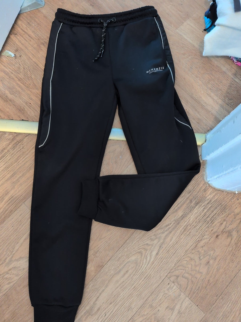 Boys Mckenzie 13-15 Years Black Jogger Bottoms