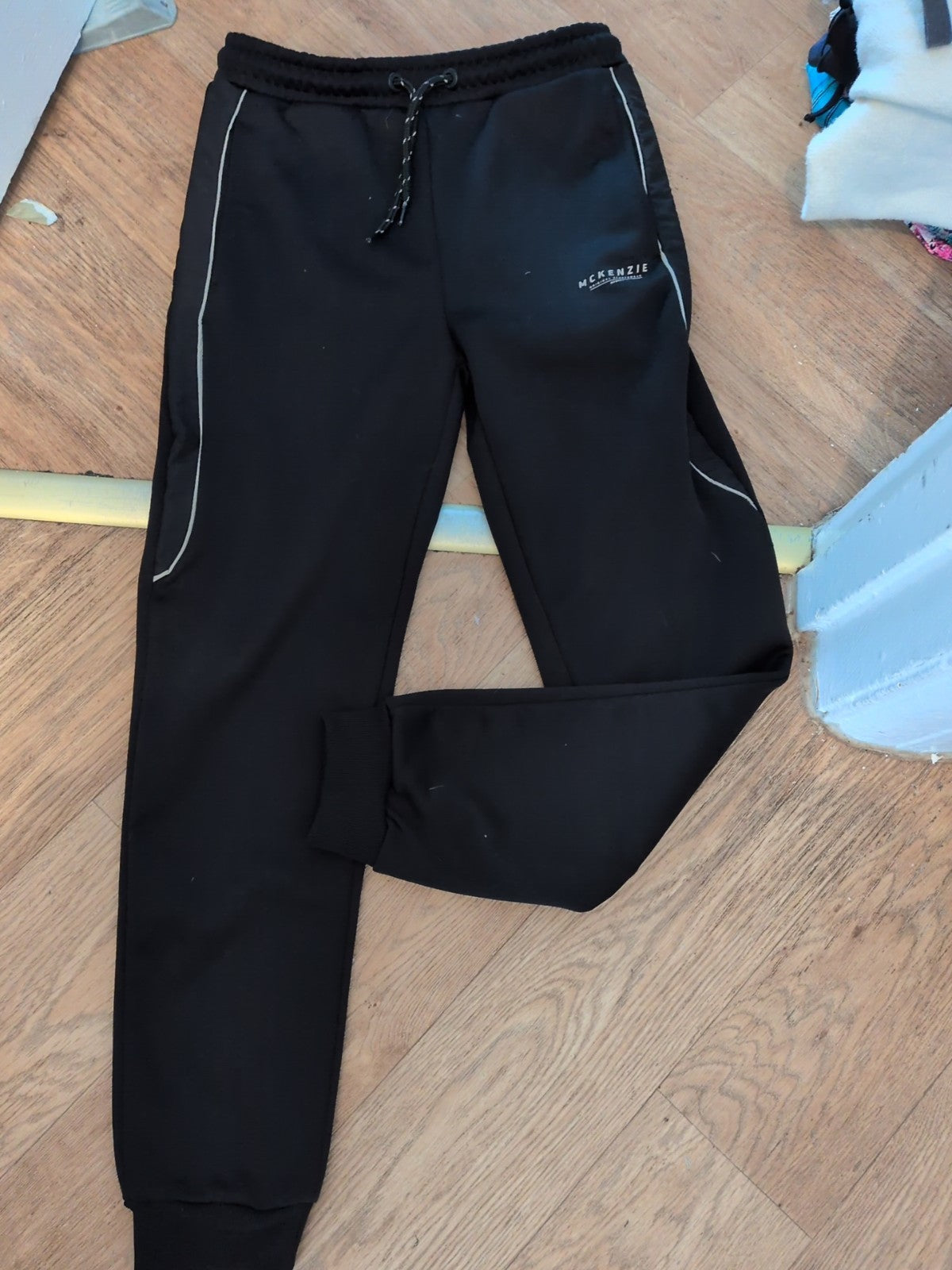 Boys Mckenzie 13-15 Years Black Jogger Bottoms