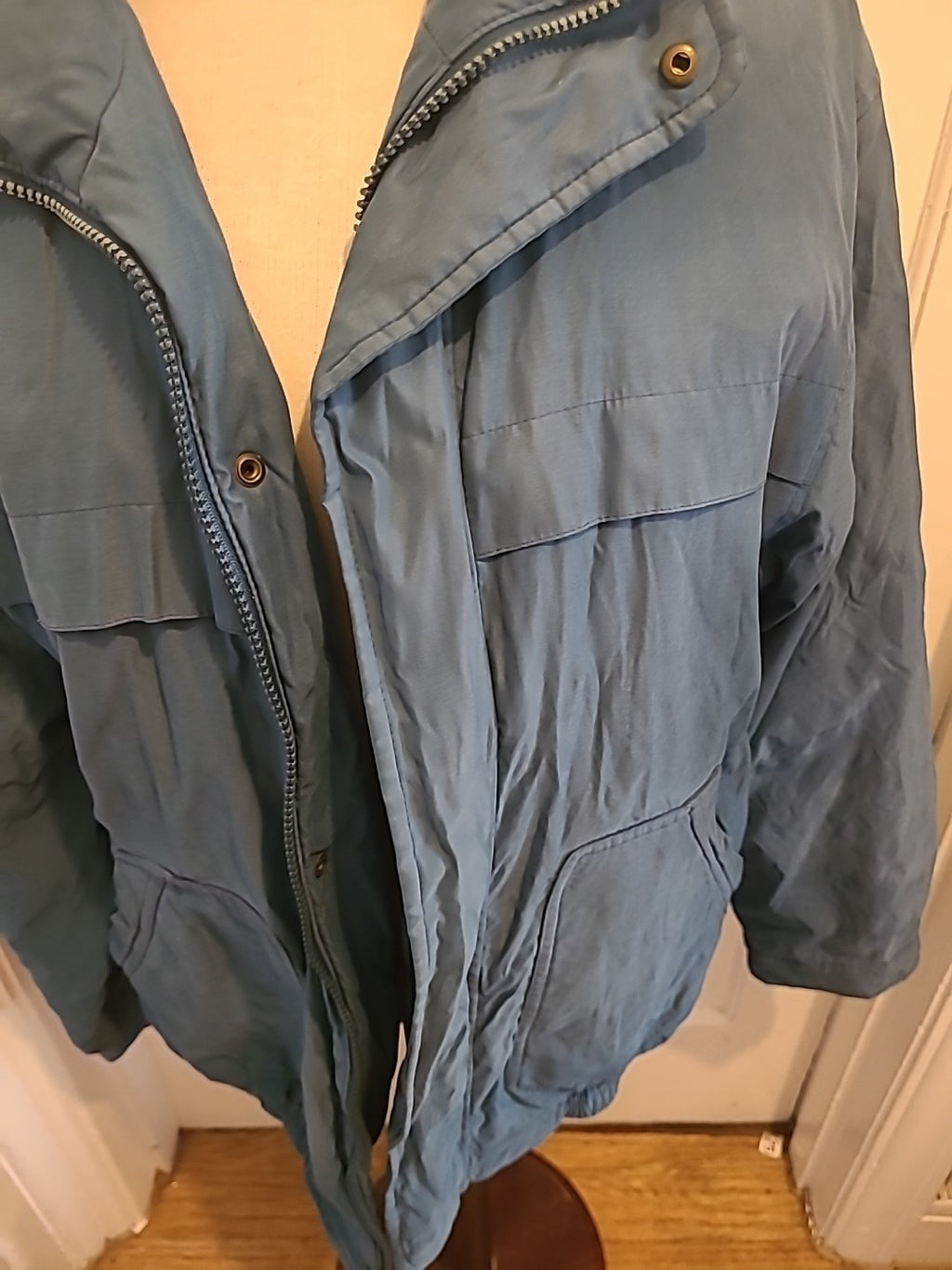 Mens Casual Club Size Small Teal Lined Coat