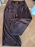20 Chocolate Wide Leg Elasticated Trousers