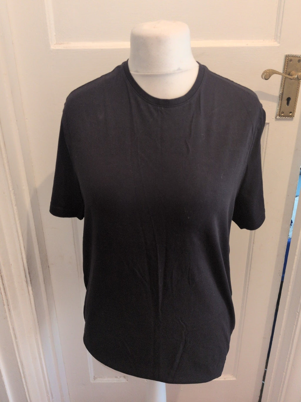 Mens Black T.shirt Size Med George