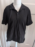 George XXL Black Short Sleeve Polo