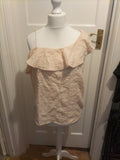 Ladies Indigo Collection Size 16 Pale Peach Short Sleeved Blouse