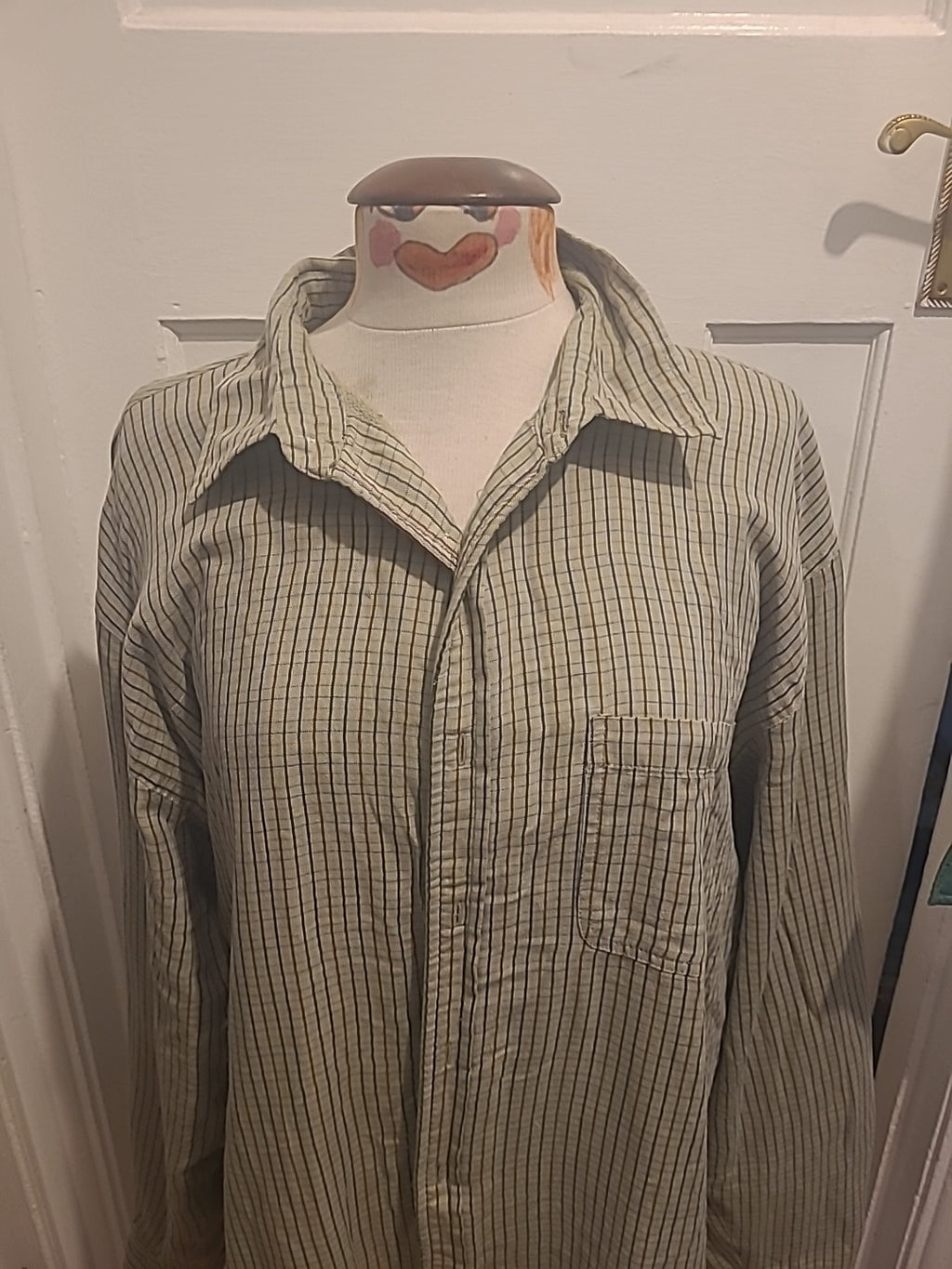 Mens Champion Size 2XL Multi Check Fleece Lined Jacket
