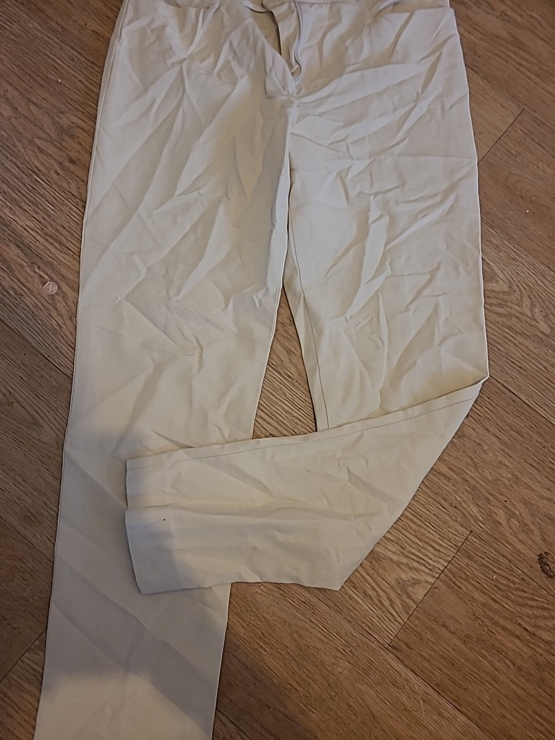 Ladies Unbranded Size Small Light Yellow Trousers