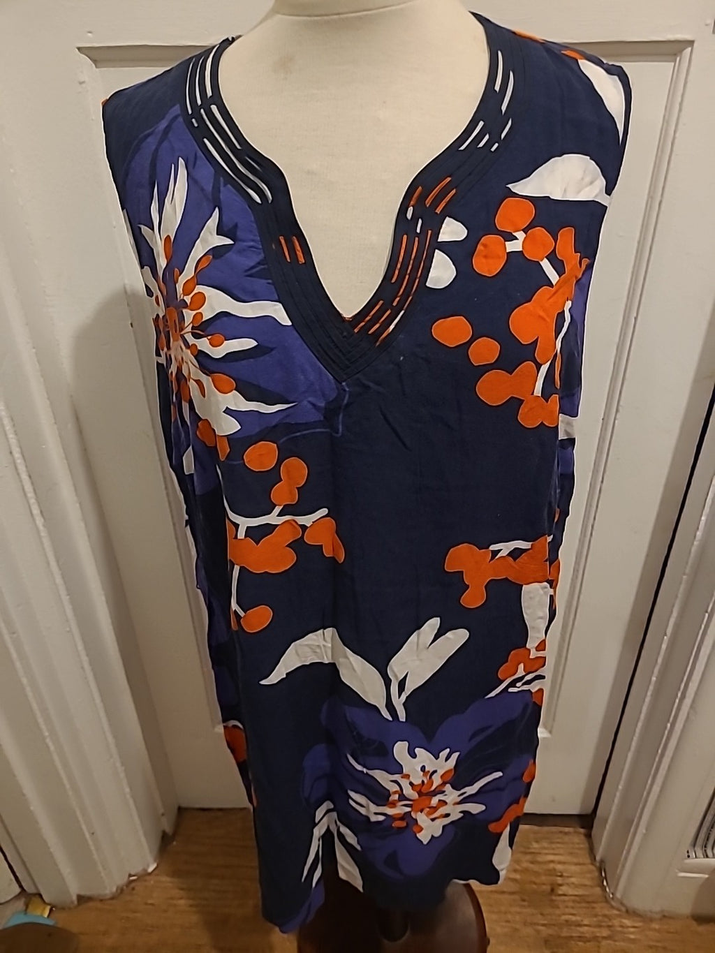 Ladies George Side 20 Black Floral Sleeveless  Top