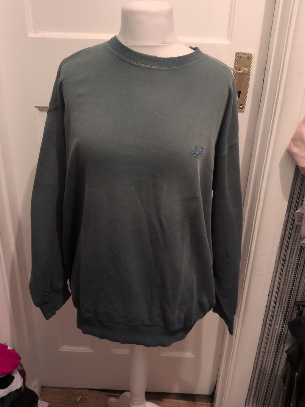 Fred Perry XL Green Pullover Jumper