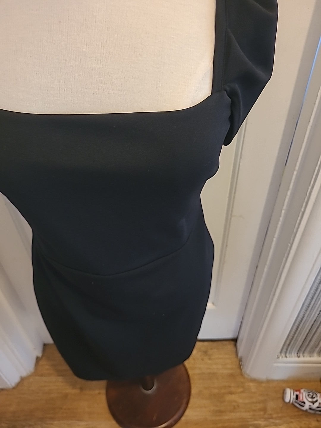Ladies Miss Selfridge Size 12 Black Short Sleeved Dress