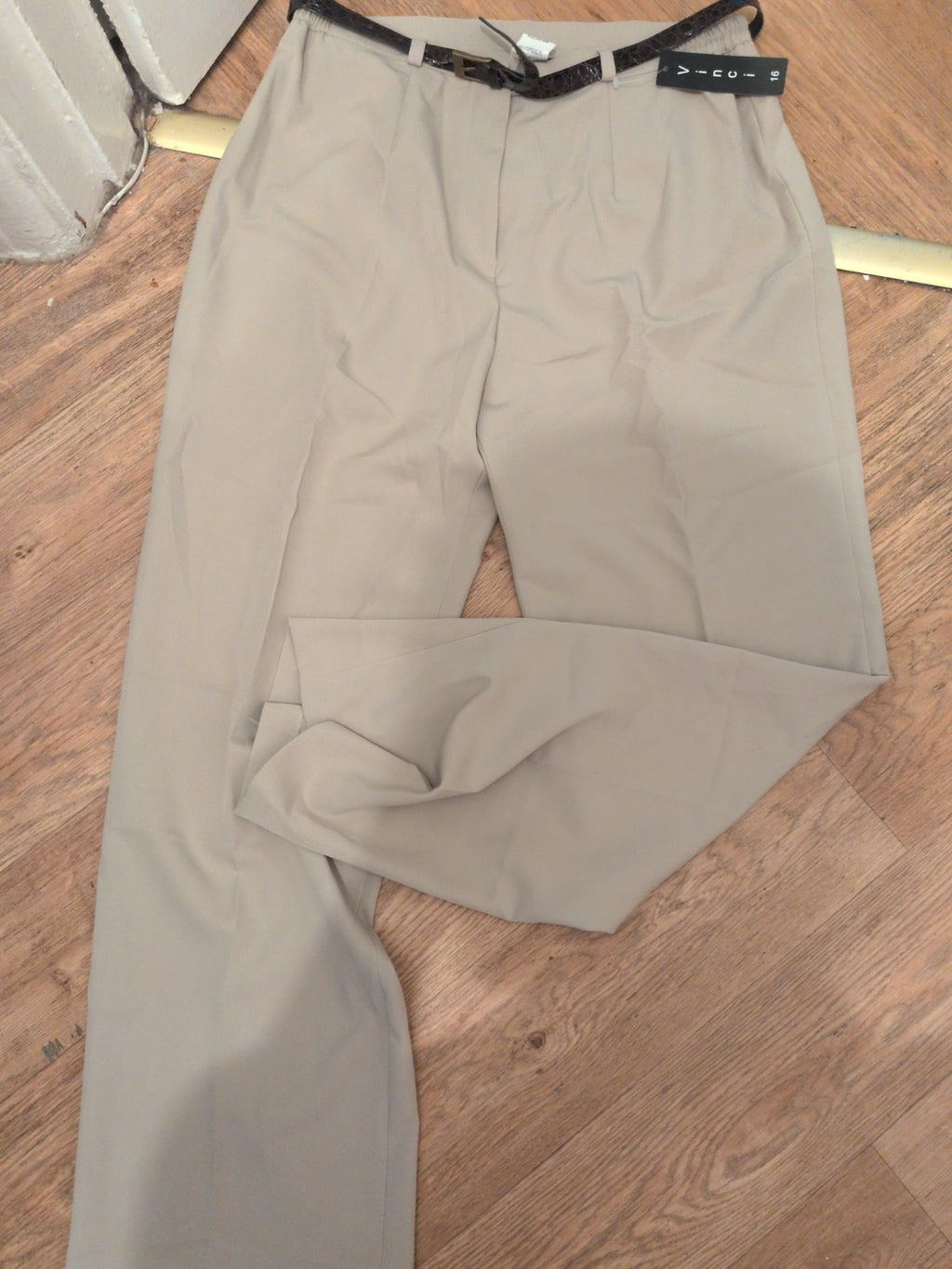 Brand New Vinci 16 Stone Belted Trousers RRP £39