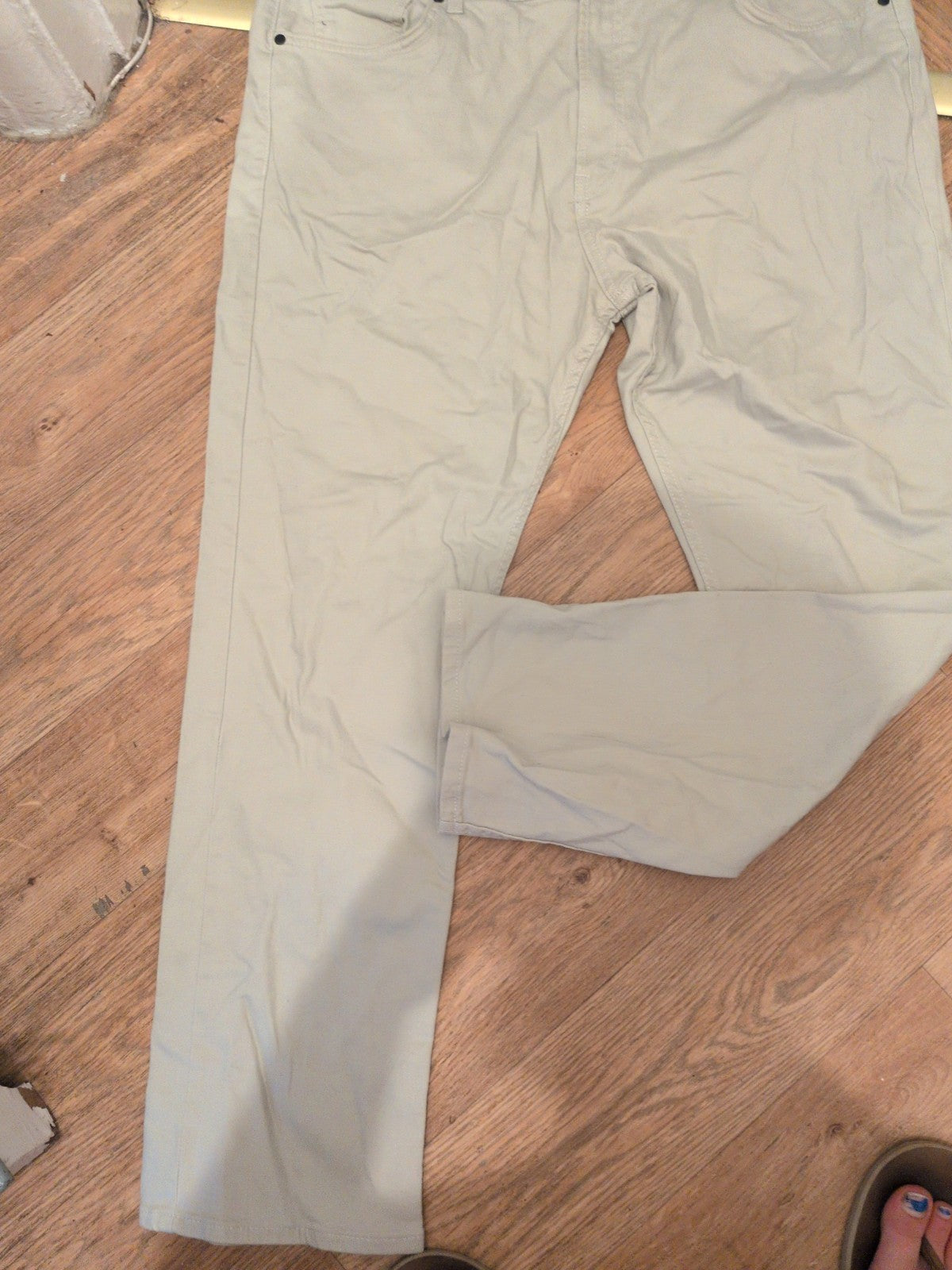 Marks And Spencer 42/31 Natural Straight Leg Jeans
