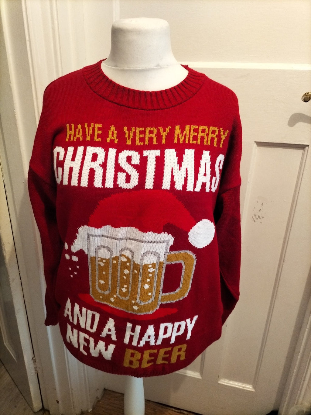 Blush Avenue XL Red Christmas Style Pullover Jumper