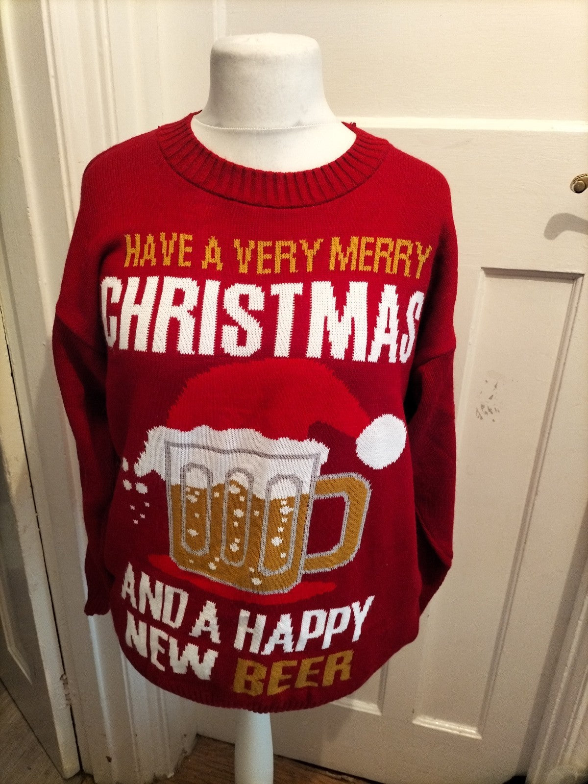 Blush Avenue XL Red Christmas Style Pullover Jumper