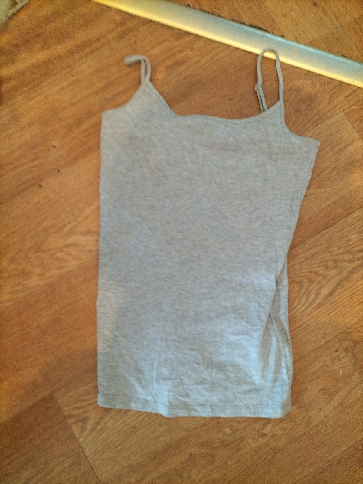 Primark 10-12 Small Stretch Cami In Grey