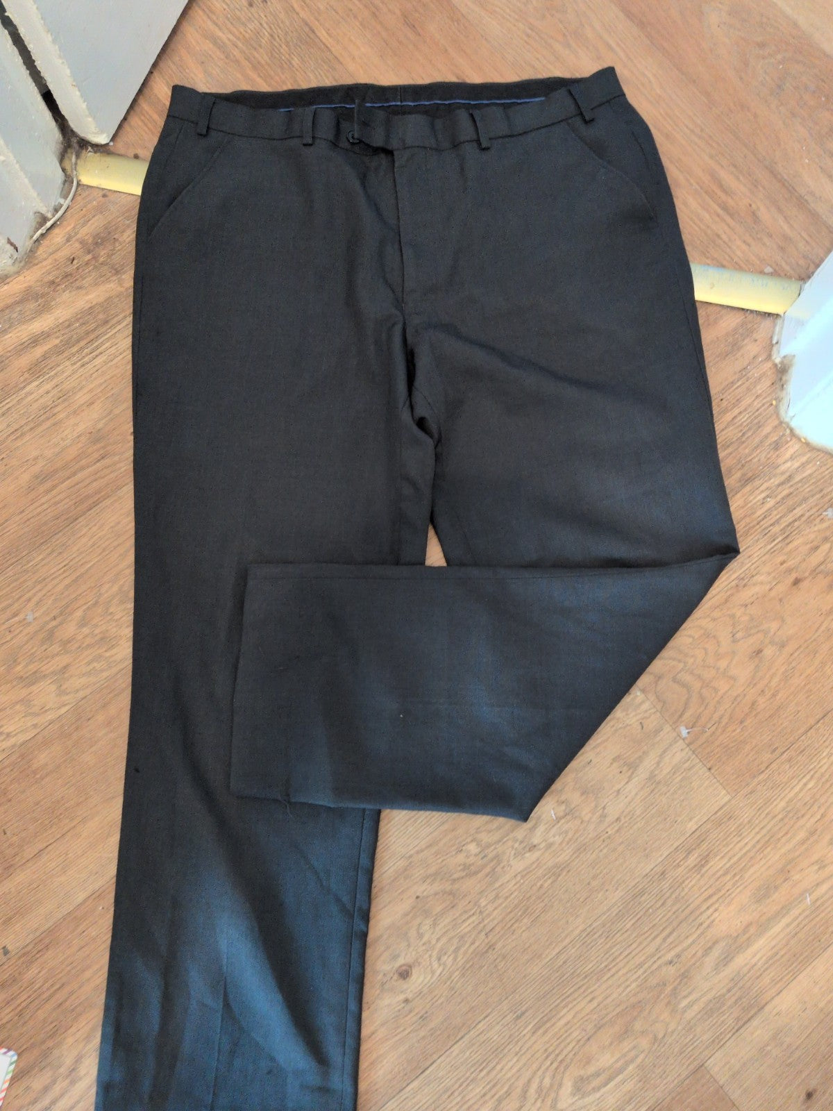 Mens Matalan 39/29 Dark Grey Smart Trousers