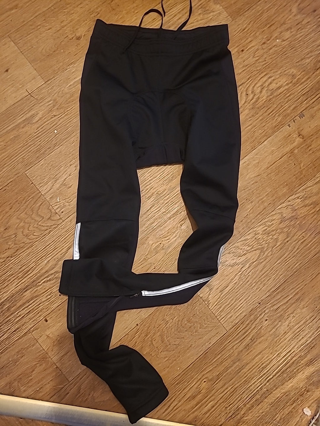 Mens Crane Size Small Black Padded Cycling Leggings